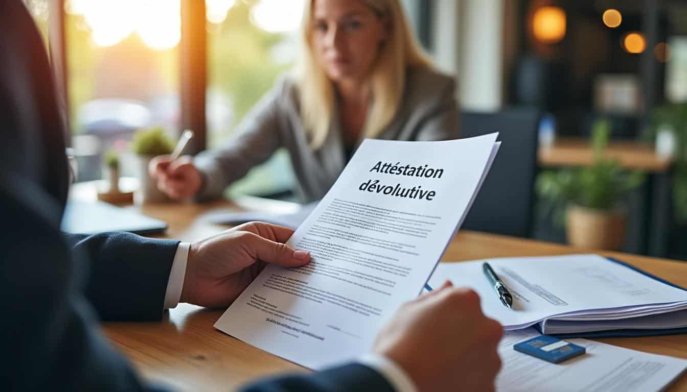 Illustration: Comprendre l’attestation dévolutive et son rôle juridique dans la succession