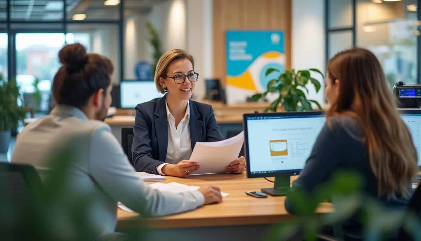 Illustration: Comprendre le rôle essentiel de l’auxiliaire au sein des agences bancaires